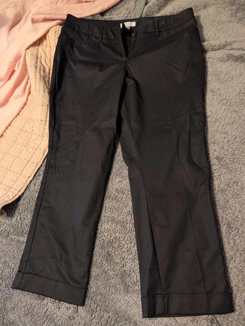 New York & Company Black Cropped Dress Trousers